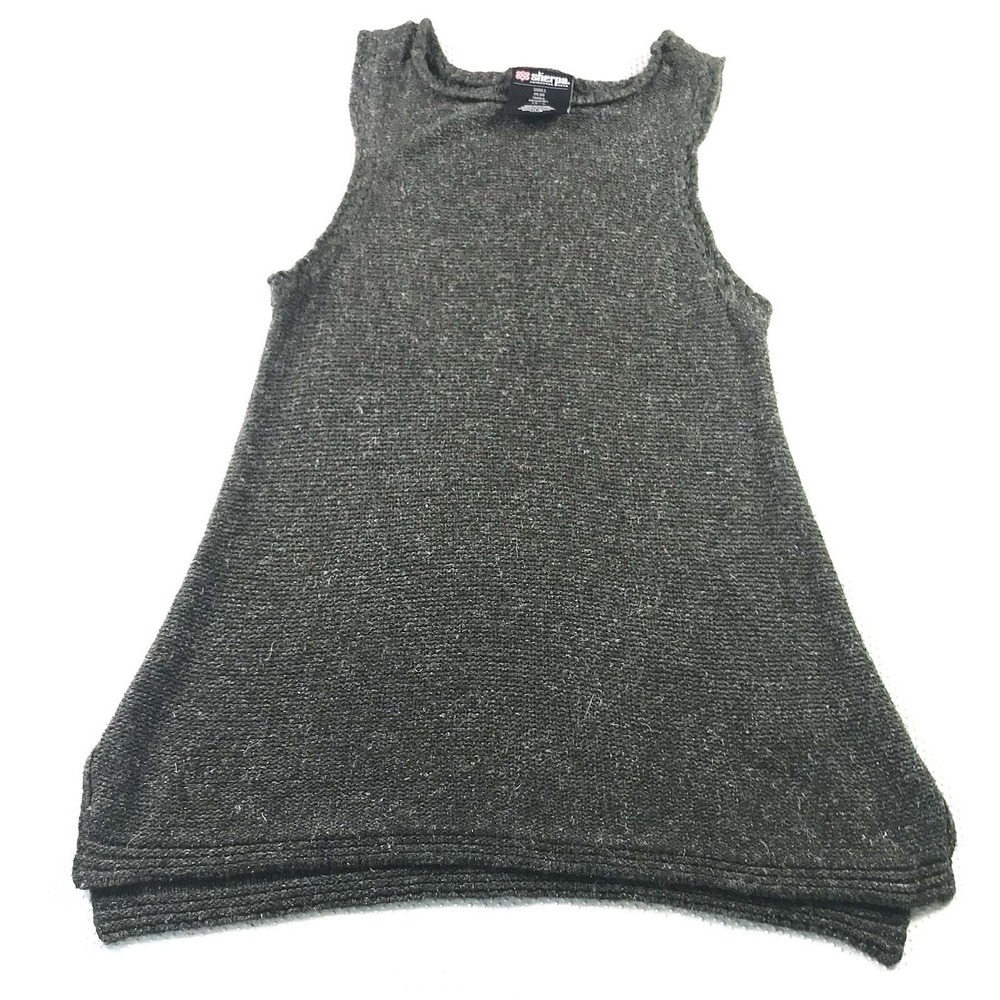 Sherpa Adventure Gear Sleeveless Textured Tank Top Women's Small Gray Green